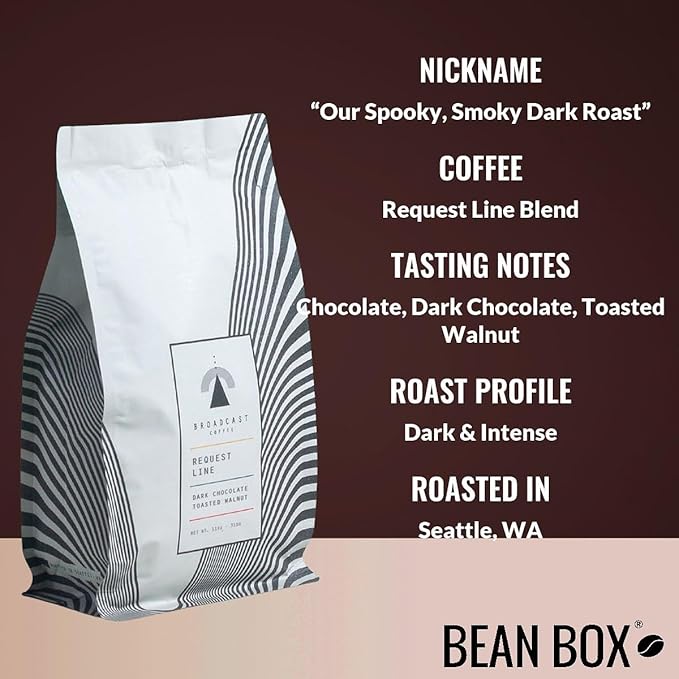 Bean Box Seattle Coffee Sampler, 2-Pack - Roasted by Broadcast Roasters, Gourmet Arabica Coffee, Variety Pack - Whole Bean