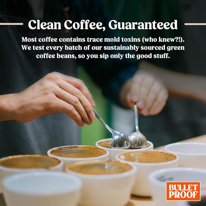 Bulletproof Original Medium Roast Whole Bean Decaf Coffee, 12 Ounces, Coffee Tested for Toxins, Packaging May Vary