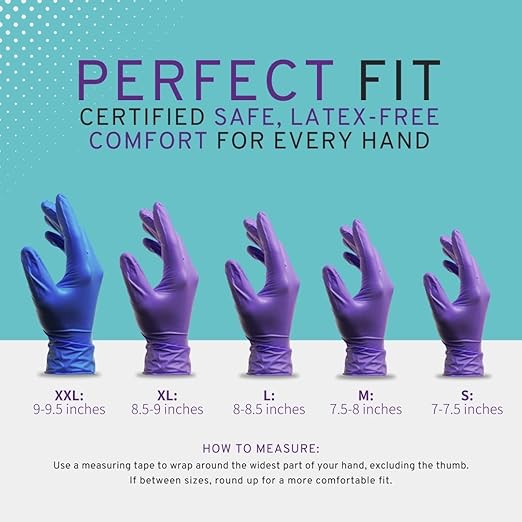 SafeWay Nitrile Gloves, 2000 Ct, Small, Powder-Free, Latex-Free, All-Purpose, Professional Disposable Gloves with Textured Fingertips for Medical Use, Food Prep, Cleaning, Tattoo & More