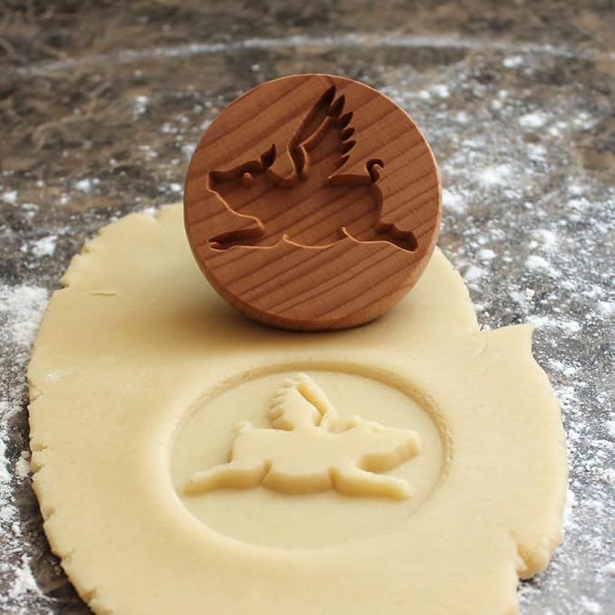 Wood Cookie Stamp, 2.5 Inch (When Pigs Fly CS-100)