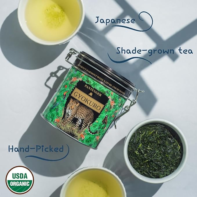 Organic Gyokuro | Loose Leaf - 3 OZ |Shaded Green Tea from Japan - First Flush | USDA - JAS Organic. By Pantenger.