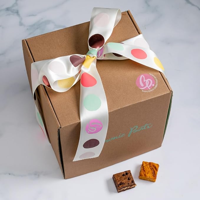 Brownie Points Baby Brownies,100-Individually Wrapped, Fine and Fresh Ingredients, Gift Box and Gifts Baskets for all Occasions, Fudge Chocolate Brownies, Baked from Scratch, Gourmet Sweet Desserts