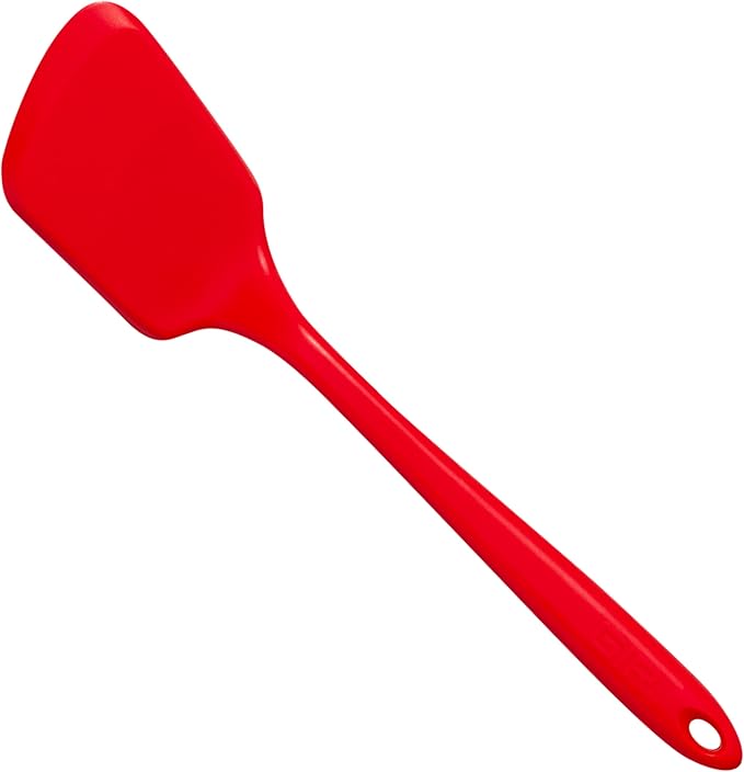 GIR: Get It Right Silicone Cooking Spatula Turner - 11-Inch Red - One-Piece Seamless Design - Nonstick Heat-Resistant Silicone - Baking Spatula & Flipper Tool