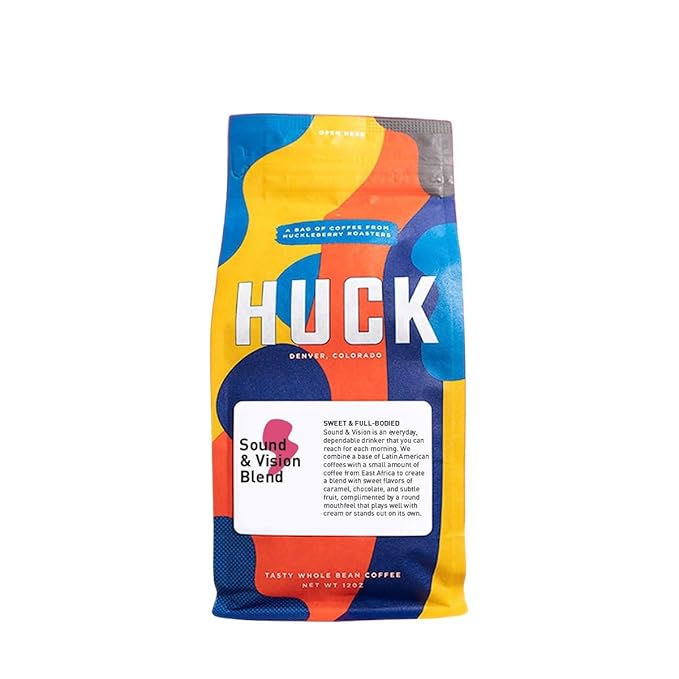 Sound and Vision Blend - Roasted by Huckleberry Roasters - Whole Bean Coffee - 2 Pound Bag