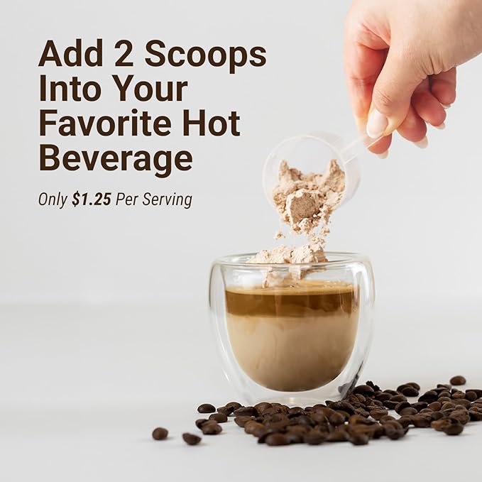 Naked Collagen Mocha Coffee Creamer - Collagen Creamer For Coffee - Dairy-Free, Gluten-Free, GMO-Free - Support Hair, Skin, and Nails - 40 Servings