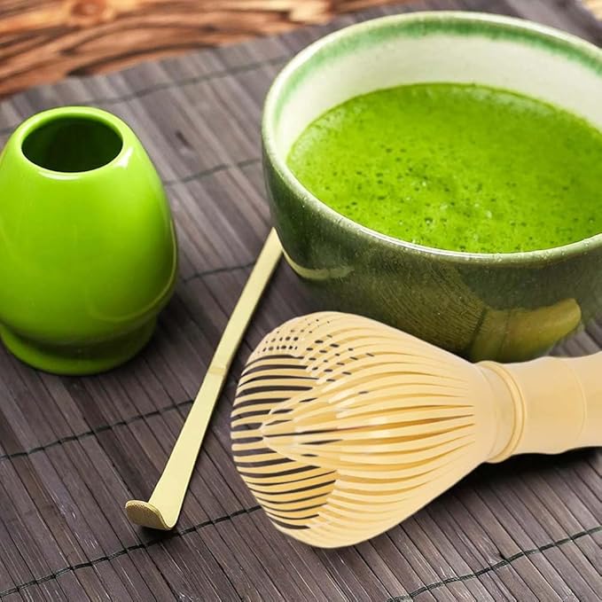 Traditional Matcha Whisk Reusable PP Resin Matcha Whisk Chasen Dishwasher Safe Matcha Stirrer Matcha Green Tea Powder Preparation Prepare Japanese Matcha Tea (Yellow)