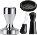 Espresso Accessories Kit WDT Tool: 51mm Espresso Tamper Set Espresso Tools Barista Tools Espresso Kit Including WDT Tool Espresso, 51mm Tamper with Tamper Mat | Espresso Bar Accessories Coffee Tools