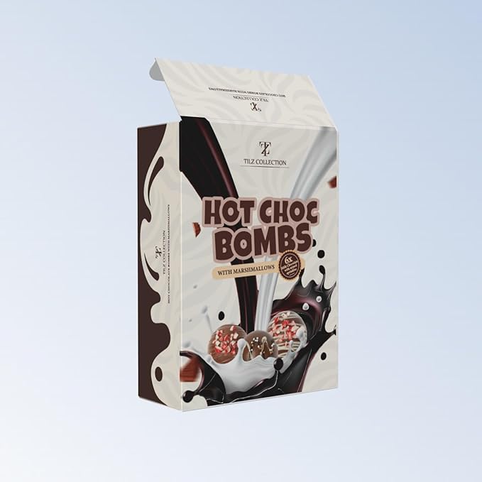 Hot Chocolate Bombs - 6 Hot Cocoa Bombs, Gifts For Kids, Mini Marshmallows For Hot Chocolate & Toppings |Hot Chocolate Gift Sets, Gourmet Hot Chocolate Bar |Kids Gifts, Women, Men (Bolas De Chocolate Para Leche Caliente)