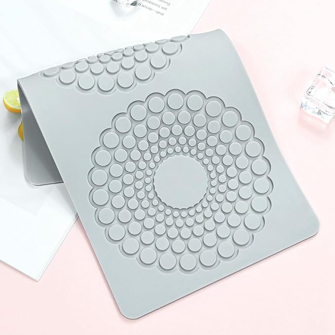 TUKE Hollow Round Circular Design Lace Mat Chocolate Fondant Mold DIY Sugar Craft Silicone Pad Cake Decorating Tools Kitchen Bakeware (D_ Round Circular)