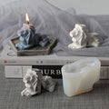 3D Abstract Lion Candle & Resin Mold - Silicone Heart & Soap Mold - DIY Aromatherapy Decoration