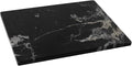 Black Marble Cutting Board For Kitchen, Large Marble Slab Pastry Board With Non-Slip Feet For Baking, Cheese, Charcuterie, Chocolate, 16x20 Inch