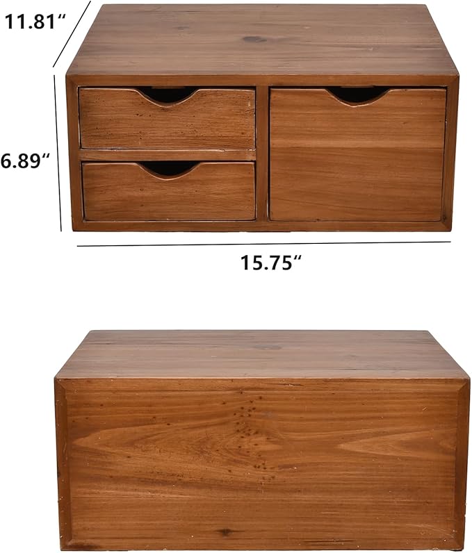SwallowLiving Versatile Wooden Storage Drawer for Coffee Capsules - Multi-Functional Kitchen and Desk Organizer - Ideal for K-Cup Coffee Pods and Counter Organization