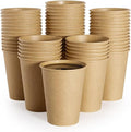 LITOPAK 240 Pack 12 oz Paper Cups, Kraft Hot Coffee Cups, Beverage Disposable Drinking Cups, Hot Coffee Cups, Paper Coffee Cups for Water, Coffee, Juice, and Tea