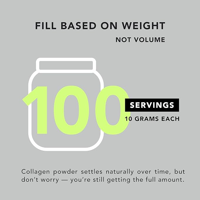 AMANDEAN Collagen Peptides Powder 1kg. Grass-Fed, Enzymatically Hydrolyzed, Type 1 & 3. Agglomerated, Easy to Mix, Unflavored, Non-GMO. Protein with 18 Amino Acids for Healthy Skin, Hair, Nails.