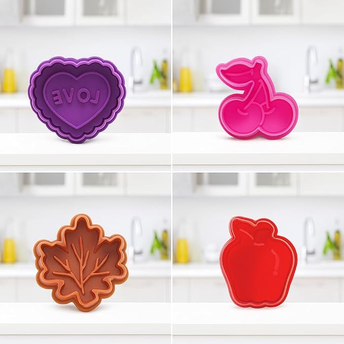Mrs. Anderson’s Baking Pie Crust Cookie Cutters, BPA Free, Set of 4