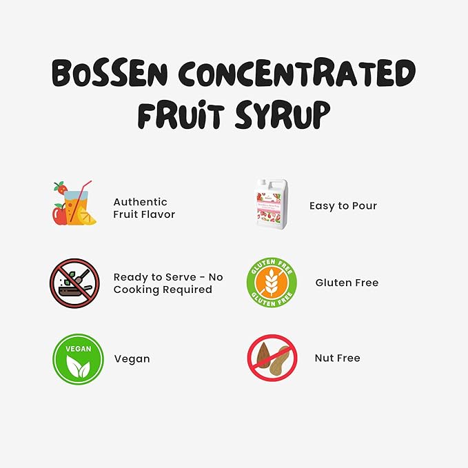 Bossen Concentrated Syrup_5.5 lb (Red Guava)