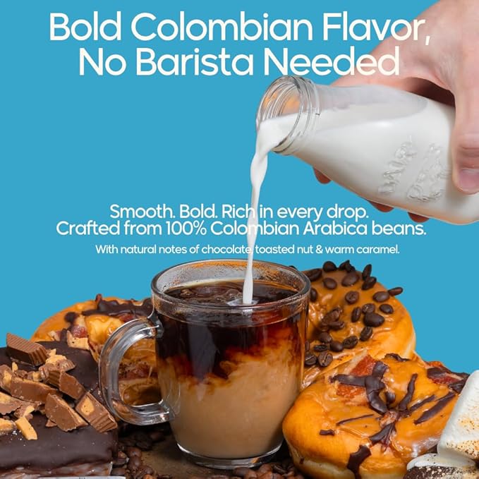 Sarasota Coffee 1905 Cold Brew Coffee Bags | 100% Colombian Dark French Roast | Rich & Smooth | Low Acid Ground Filter Packs | Cold Brew Kit Makes 14 Cups | Bold Luxe Roast Flavor