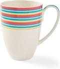Spode Kit Kemp Mug | 17oz Calypso Stripe Coffee & Tea Mug | Made from Porcelain | Dishwasher and Microwave Safe | Vibrant Dinnerware Ideal for Summer