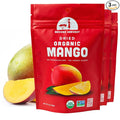 Mavuno Harvest Mango Dried Fruit Snacks | Unsweetened Organic Dried Mango Slices | Gluten Free Healthy Snacks for Kids and Adults | Vegan, Non GMO, Direct Trade | 2 Ounce, Pack of 3