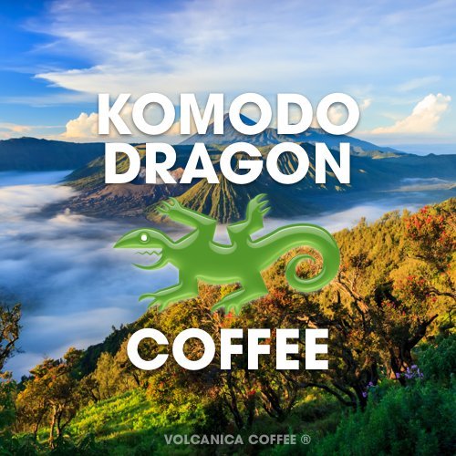Komodo Dragon Coffee, 100% Pure, Flores, Ground, Medium Roast, Fresh Roasted, 5 lbs