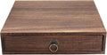 Zerodeko Wooden Tea Box Drawer, Vintage Tea Storage Box Holder, Coffee Sugar Bag Container for Home Office Packet Accessories