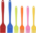 Silicone Basting Brush Set 6 Pack Heat Resistant Pastry Brushes Spread Oil Butter Sauce for BBQ Grill Barbeque Kitchen Baking Cooking Pastries, 2 Large & 4 Small