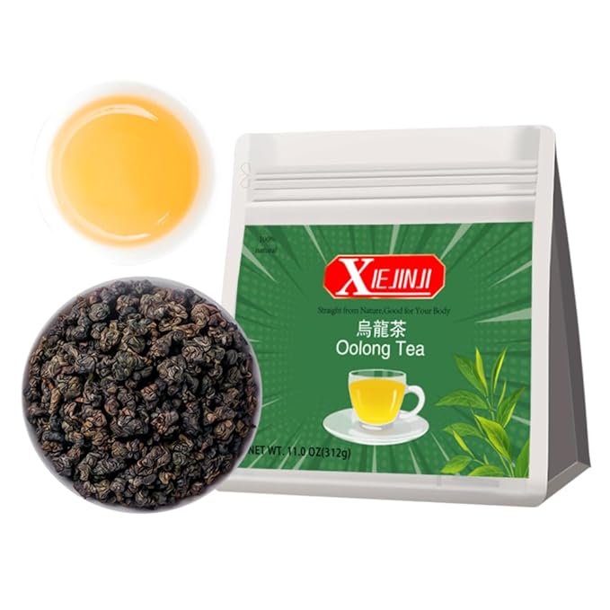 XIEJINJI Premium Oolong Tea, Loose Leaf 11 Ounce(312g), Gift a Teaspoon, High Mountain Tea, No Sugar & No Additives, Low-Caffeine
