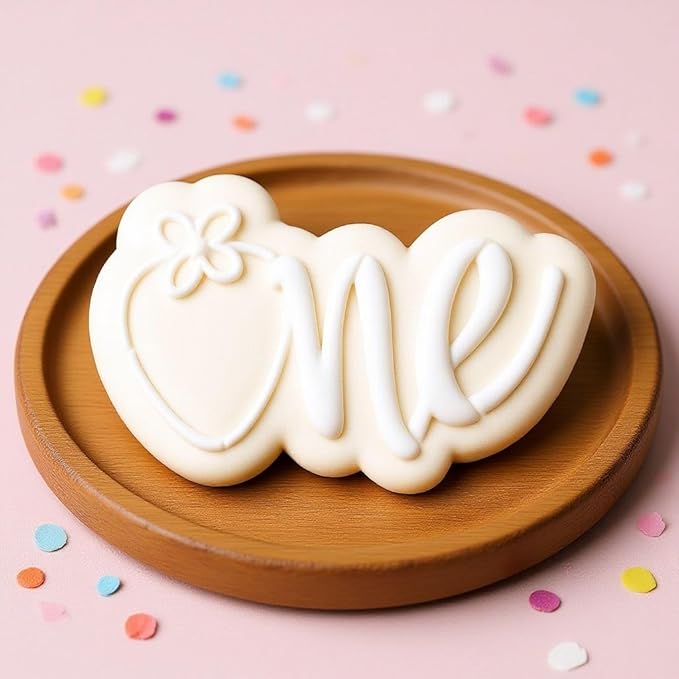 Strawberry New Born Baby kids Cookie Cutter and Stencil Set Bundle Kit PYO Cookies Paint Your Own Happy Birthday Wedding Baby Candle Kids Painting Coloring Pages Comb (Strawberry One)