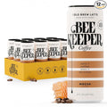 Beekeeper Coffee Cold Brew Mocha Latte with Oregon Honey, 8 fl oz cans (Pack of 12), Ready-to-Drink, 125mg Natural Caffeine