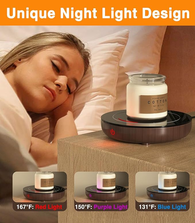 Coffee Mug Warmer & Kepwam Mug Set, Gravity Sensor Cup Warmer for Desk with LED Light, 3 Temp Settings & 6H Auto Shut Off, Coffee Warmer Plate for Coffee,Tea - Coffee Lovers Present for Men Women