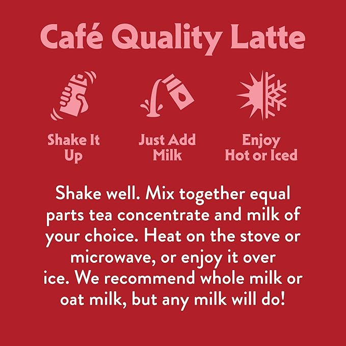 STASH Double Spice Chai Latte - Dairy Free Plant Based Tea Concentrate - Caffeinated - 32 fl oz, 5 Servings (Pack of 6)