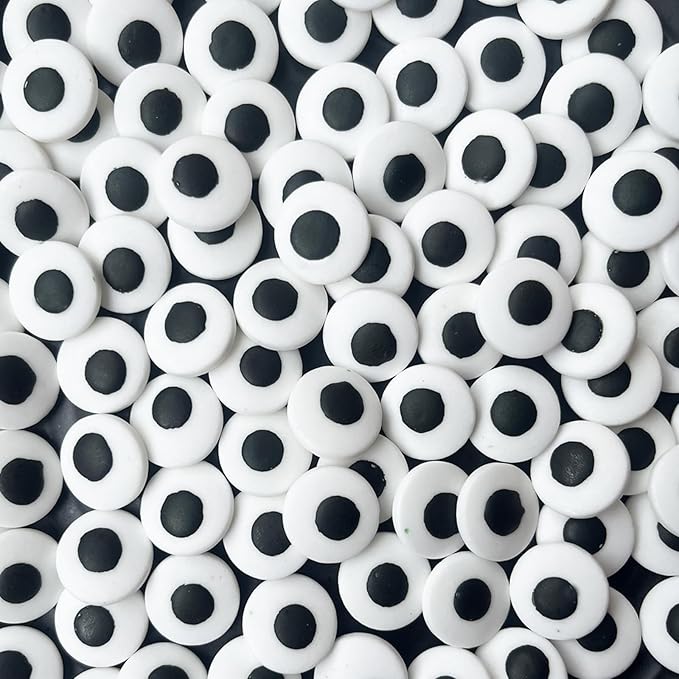 Halloween Weraru Big Candy Eyeballs Eye Ball Sweets Cake Cupcake Toppers Cookie Dessert Sprinkles Decorations for Birthday Party Supplies 4.2Ounce