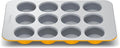 Caraway Non-Stick Ceramic 12-Cup Muffin Pan - Naturally Slick Ceramic Coating - Non-Toxic, PTFE & PFOA Free - Perfect for Cupcakes, Muffins, and More - Marigold