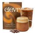 Clevr Blends Mushroom Coffee Latte, Instant Powder with Oat Milk, Lions Mane, Reishi Mushroom, Arabica Coffee Beans Medium Roast Fair Trade, Coconut Cream, Ashwagandha, Serve Hot or Iced, (14 Lattes)