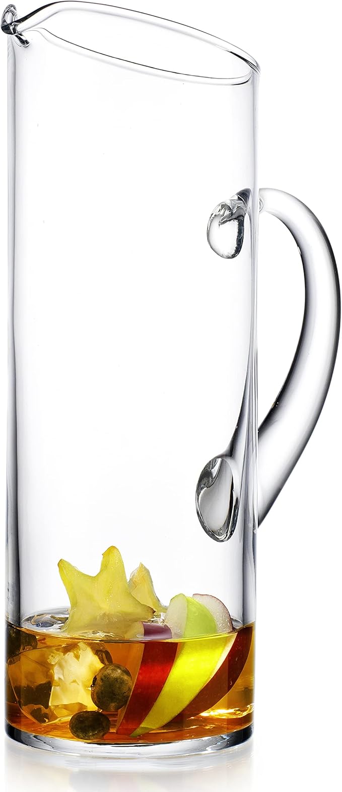 Glass Water Pitcher with Spout – Elegant Serving Carafe for Water, Juice, Sangria, Lemonade, and Cocktails – Crystal-Clear Glass Beverage Pitcher.