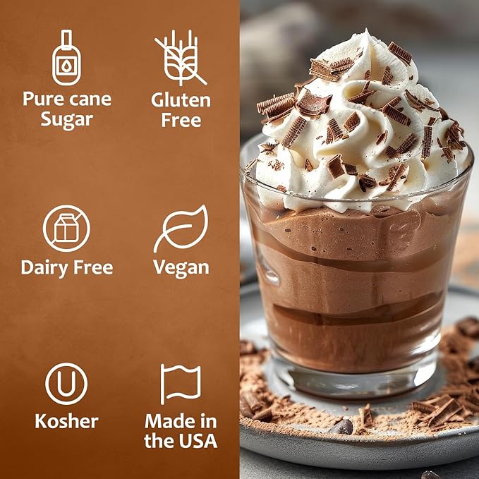 Syruvia Coffee Syrup, Dubai Chocolate Flavored Syrup for Drinks, Lattes, and Desserts – 25.4 fl oz,
