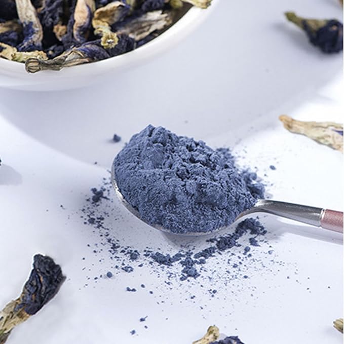 SXETBEAN Butterfly Pea Flower Powder | 3.5oz/100g Blue Food Coloring Powder | Butterfly Pea Powder for Cocktail, Smoothies, Baking | No Add Sugar