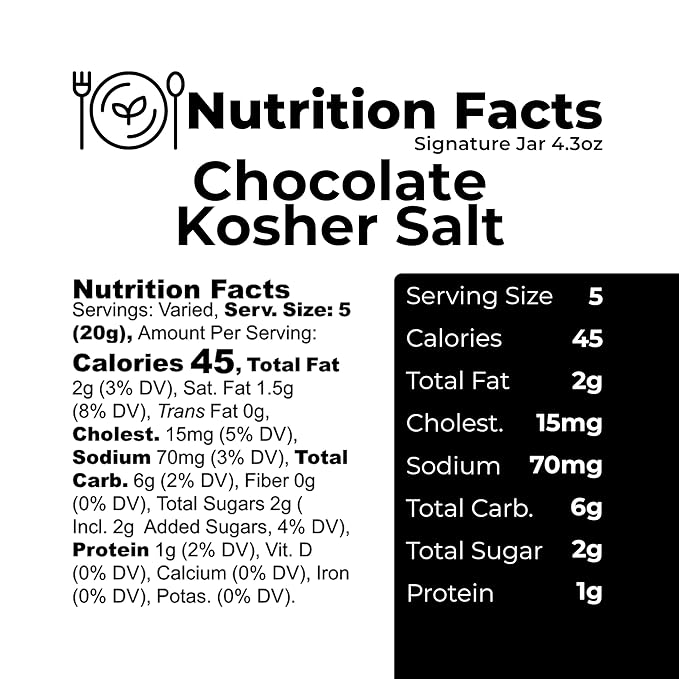 The Panza Chocolate Kosher Salt Gourmet Cookie Snack Thin & Crispy | Organic, Non-GMO, 100% Natural Ingredients | Signature Jar 4.3 oz