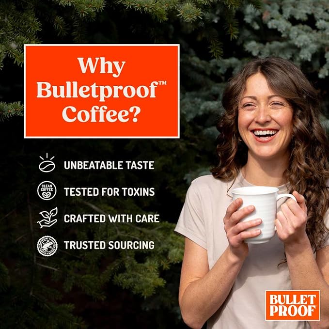 Bulletproof The Mentalist Medium-Dark Roast Single-Serve Pods, 10 Count, 100% Arabica Beans, Clean Coffee Tested for Toxins, Packaging May Vary