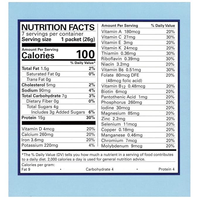 Nutmeg State Nutrition - Pudding or Shake, Low Calories, 15g Protein, Low Fat, 7 Servings Per Box (Vanilla)