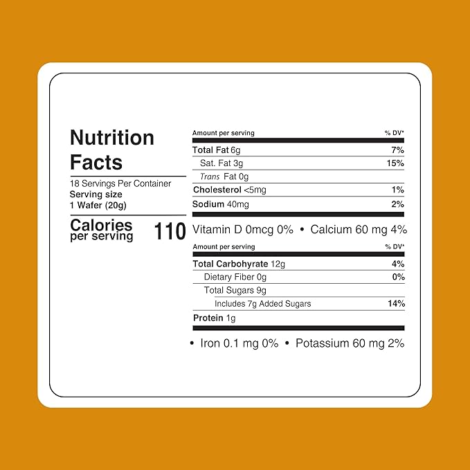 Fiorella Crunch Wafer Cookies, White Chocolate Covered Crispy Thin Crunch Wafers with Hazelnut Cream Filling, Chocolate Biscuits, 18 Individually Wrapped Snacks, Pack of 1