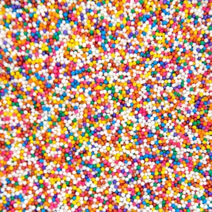 Color Kitchen Nonpareil Confetti Sprinkles Natural Ingredients Baking Cake Decorations, Ice Cream, Cookie, Artificial Dye-free, Plant-Based Colors, Gluten-Free, Non-GMO, No Hydrogenated Oils, Soy-Free, Kosher, 2 LB