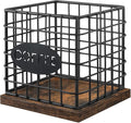 YINMIT K Cup Holder Organizer, Sturdy Coffee Pod Holder Organizer, 35 Kcup Large Capacity Storage Basket for Kitchen Counter and Office Desktop (Square Grid)