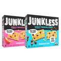 JUNKLESS Chewy Granola Bars Twin Pack – Chocolate Chip & Strawberry (12 Bars)–Less Sugar, Non-GMO, Gluten-Free, Wholesome Snack Bars for Kids & Adults, 2 Boxes