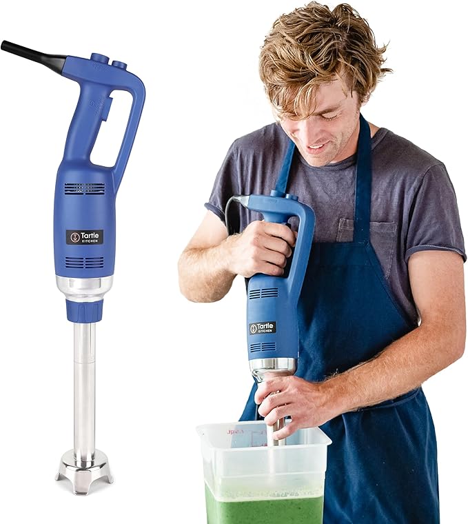 TK Commercial Immersion Blender, 500 Watt/.5 HP Variable Speed Motor, 16,000 RPM Heavy Duty with Performance Assurance - 12"