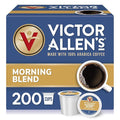 Victor Allen's Coffee Morning Blend, Light Roast, 200 Count, Single Serve Coffee Pods for Keurig K-Cup Brewers