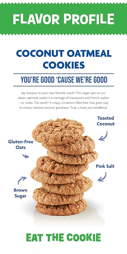 Steve & Andy’s Crunchy, Chewy Coconut Oatmeal Cookies -Organic, Gluten Free, Non-Gmo, Vegan, Dairy Free, Nut Free, Egg Free, Wheat Free, Soy Free, Plant-Base– 16.5 Oz, 3 Boxes (30 Cookies)
