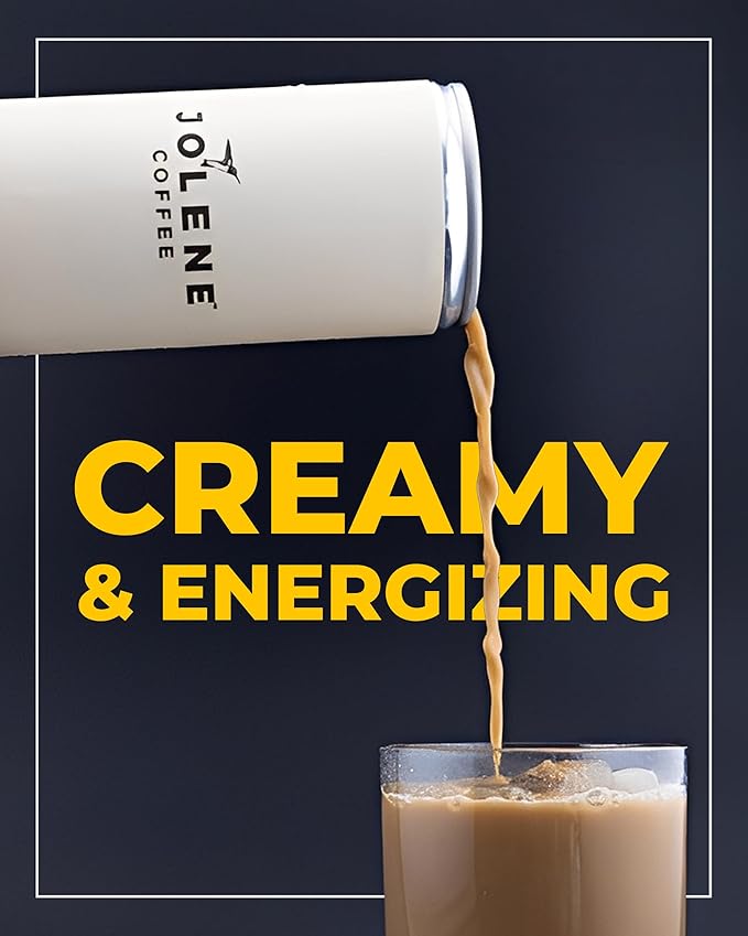 Jolene Coffee – Oat Milk Latte | 8oz Cans | Smooth, Bold, Dairy-Free, Gluten-Free, Non-GMO (24 Cans, Oat Milk Latte)