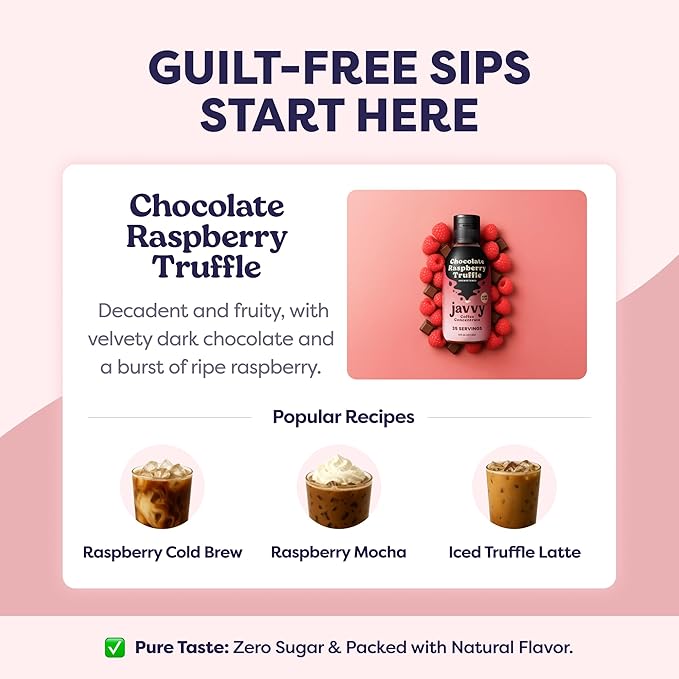 Coffee Concentrate - Limited Release Flavors - Cold Brew Coffee, Perfect for Hot or Iced Instant Coffees, Hot Drinks, Cold Brew Concentrate, 35 Servings - Chocolate Raspberry Truffle