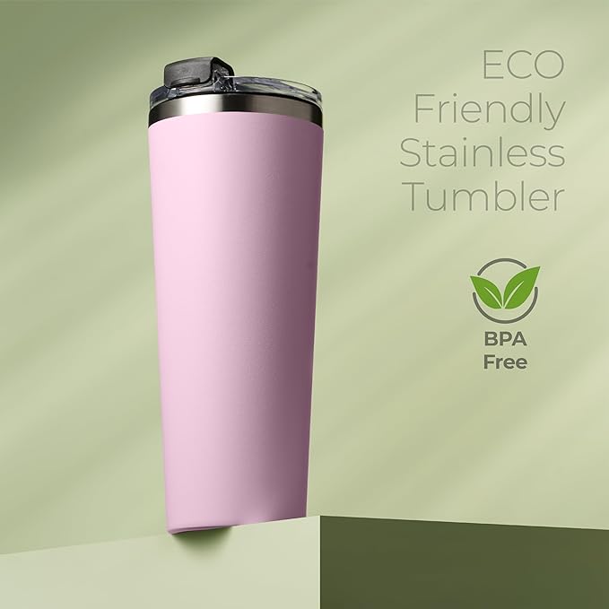 SIPX™ Triple-Insulated Tumblers - 22oz. Premium Modern Tumbler With Lid, insulated Cup Keeps Hot For 6 Hours, Stainless Steel Tumbler Made Of Sustainable Material, Coffee Travel Mug For Home & Office